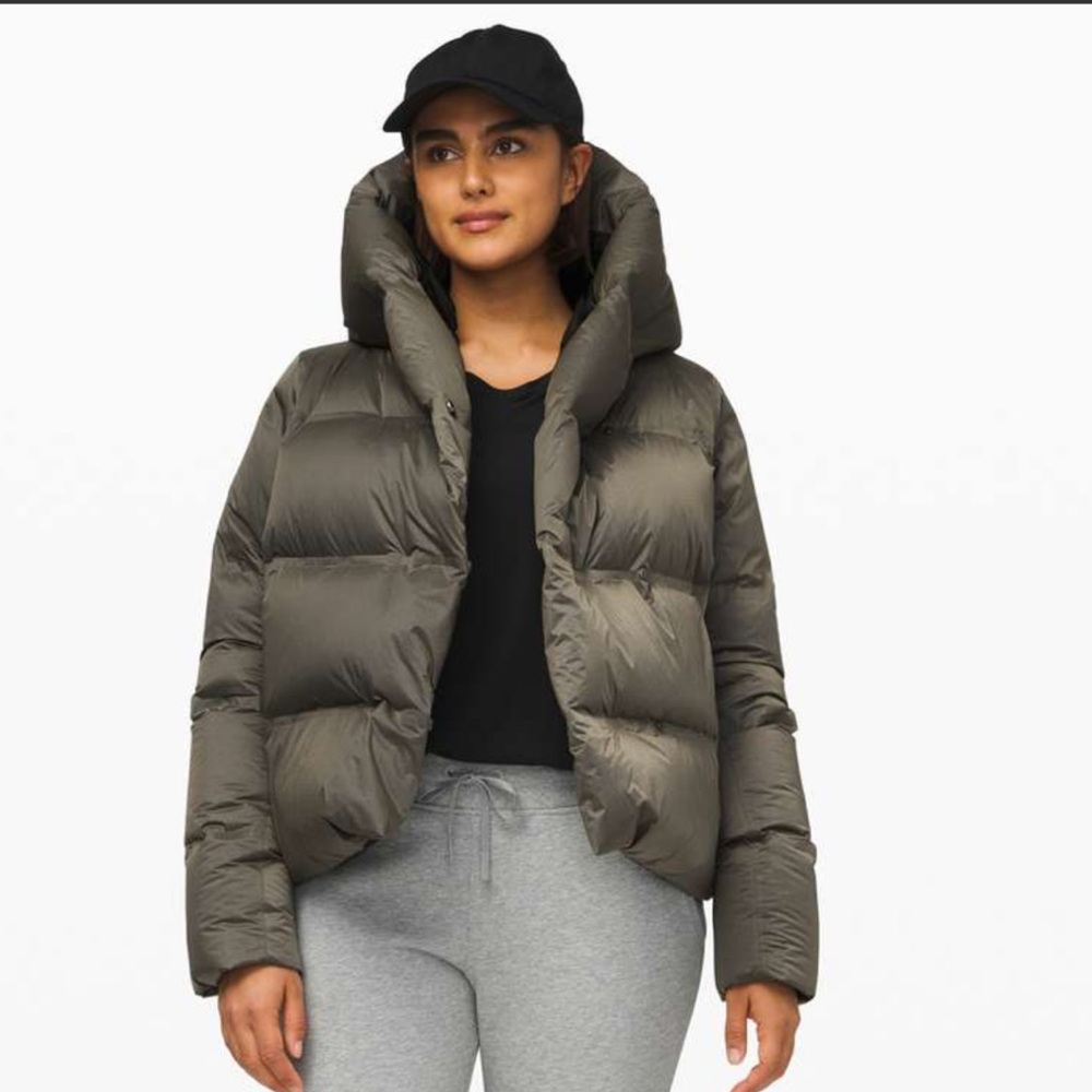 lululemon athletica Olive Green Puffer Jacket
